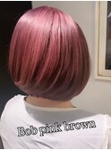ピンクブラウンBob