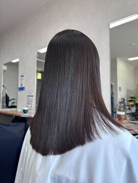 シルエットヘアメイク(silhouette hair make) 【お客様施術】梅雨対策に◎縮毛矯正で艶髪ストレート