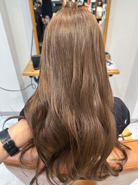 ユニ バイ マグ 長野店(Uni.by Mag) 大人可愛いブリーチなし透明感カラーグレージュ