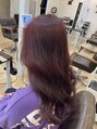 アグ ヘアー ビセオ 弘前早稲田店(Agu hair viseo)&nbsp;ブリーチなし鮮やかチェリーピンク