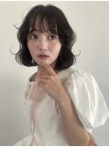 小顔/オリーブグレー/ココアベージュ/黒髪/レイヤー