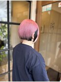 ショートボブ×デザインカラー