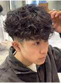 渋谷メンズパーマスペインカールツイストスパイラルパーマ強め