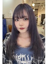 ラック 津田沼(LUCK)&nbsp;パープル/津田沼/韓国ボブ/ケアブリーチ/似合わせカット