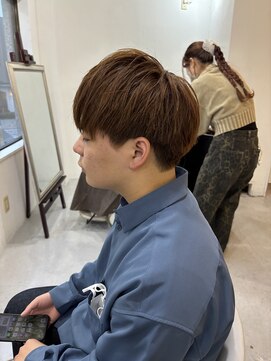 メンズカット バイ ソイクフ(メンズカット by SOY-KUFU) マッシュセンターパートツーブロック