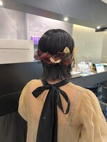 ケンジ 横浜(KENJE)&nbsp;ヘアセット/ボブアレンジ/お呼ばれヘア/リボンアレンジ