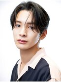韓国センターパートコンマバングフェザーパーマニュアンスパーマ