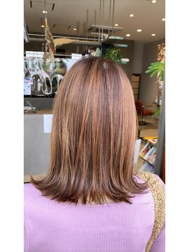 クルニエ(crenier) crenierで作るヘルシーベージュ＆ナチュラルハイライト●