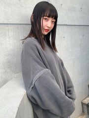 【SORA 大木 】オシャレ感のある◯切りっぱなし　ミディアム