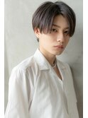 メンズアップバング×束感ショートマッシュ