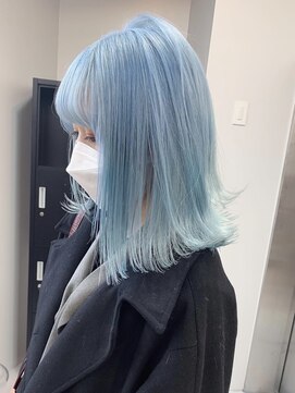 ペレ 渋谷(PELE) Y81_ ペールブルー ブリーチ2回～