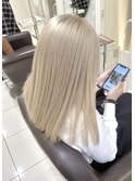 艶髪ハイトーン×ホワイトブロンドヘアー