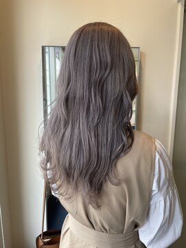 ダブル アンダーバー サロン(W_SALON) 【W_SALON 河原町】ラベンダーシルバー/顔周りレイヤー