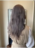 【W_SALON 河原町】ラベンダーシルバー/顔周りレイヤー