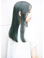シーン(hair design SCENE) <scene谷添担当>☆オリーブグレージュ×グリーンmix☆
