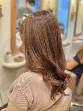 ミュウ(Private hair salon Miu) ピンクベージュカラー