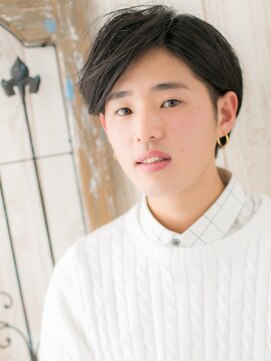 グルーミングサロン バーバー キャッスル 北浦和西口(Grooming salon Barber Castle) アッシュブラック/セクシーミディアム/ラウンドマッシュR北浦和