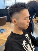 【IRIE HAIR赤坂】フェードカット×パーマ×アップバング