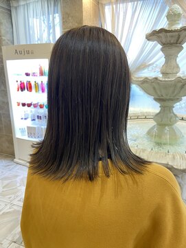 シャンティ 平岸店(Shanti) ○ブリーチなし/オリーブブラウン/外はねミディ○菅野裕太