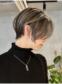 ハイライト 大人ボブ レイヤーボブ バレイヤージュ ショート