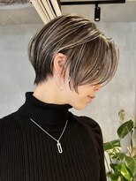 ブルックス ハイライト 大人ボブ レイヤーボブ バレイヤージュ ショート