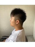 MEN’SHAIRベリーショートアッシュブラックヘア