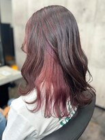 スターズ 川越店(STARS)&nbsp;カシスピンク　ハイライト　インナーカラー　ハイトーンカラー