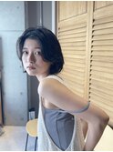 ボブ/ミニボブ/顔周りレイヤーカット/ショートボブ/外はねボブ