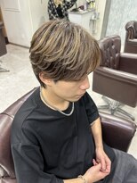 グラッジ 池袋(GLADGE)&nbsp;シースルー マッシュ ウルフ フェザーパーマ ハイライト