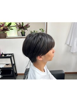 【カット+縮毛矯正 ￥17,000】地毛のような自然なメンズストレート！くせ毛でお悩みの方はご相談ください◎