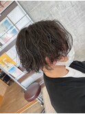 【緩めパーマ】刈り上げセンターパート メンズスタイル 宇都宮