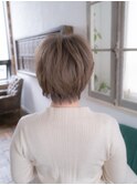 大人可愛いマッシュショートボブウルフカット30代40代50代60代