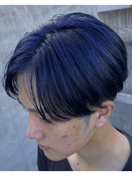 センターパートツーブロック