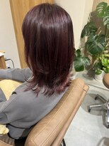 テラスヘア 長岡(TERRACEhair)&nbsp;【プレミアムイルミナカラー】ボルドー×くびれレイヤーカット