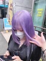 ワンズオゼ 渋谷(ONE's oze) ハイトーン/ダブルカラー/クラゲヘアー/オリーブグレー/小顔/