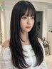 カット+透明感カラー+ インボーンTｒ [新宿/新宿駅/韓国/前髪カット]