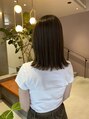 ベック ヘアサロン(BEKKU hair salon)&nbsp;透け感ミディアムストレート[カット/カラー/ショート/髪質改善]