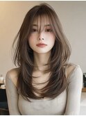 髪質改善ストレート/ハッシュカット/バタフライレイヤーカット