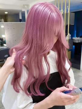ノエ 心斎橋(Noe) ローズピンク ダブルカラー ハイトーン ピンクカラー【LIRA】