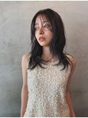 レイヤーカット/オリーブグレージュ/顔周りレイヤー/20代30代