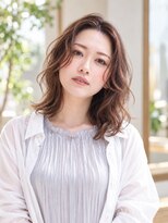 ヘアリゾート粋 トゥジュ 池袋東口店(tujuh)&nbsp;ミディアムレイヤー/ナッツブラウン
