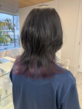 TREAT HAIR DESIGN 新鎌ヶ谷店 【トリート】【11/9 NEW OPEN（予定）】 ミディアムウルフ/ウルフレイヤー/色落ちも可愛いインナーカラー