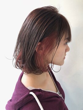 ミラバイグリーン(Mira by green) 【担当JUN 】 インナーカラーxシアーピンク