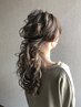 ヘアセットハーフアップ