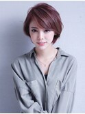 【小鳥居】シルキーベージュ大人可愛いボブショート前上がりボブ