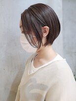 エリマ 調布(elima)&nbsp;丸み大人ショートボブ/ショートヘア/イルミナカラー/ハイライト