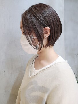 エリマ 調布(elima) 丸み大人ショートボブ/ショートヘア/イルミナカラー/ハイライト
