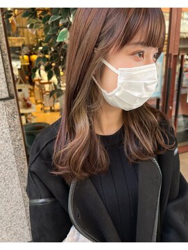 チップタップ 町田店(tip top) ぷつっとミディアム×イヤリングカラー