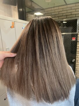 ラフ(LAFF) #黒髪#ボブルフ#ネビージュ#小顔#ワンレン