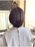 30代40代大人ショート×艶髪ロブヘア　(ベージュ　グレージュ）